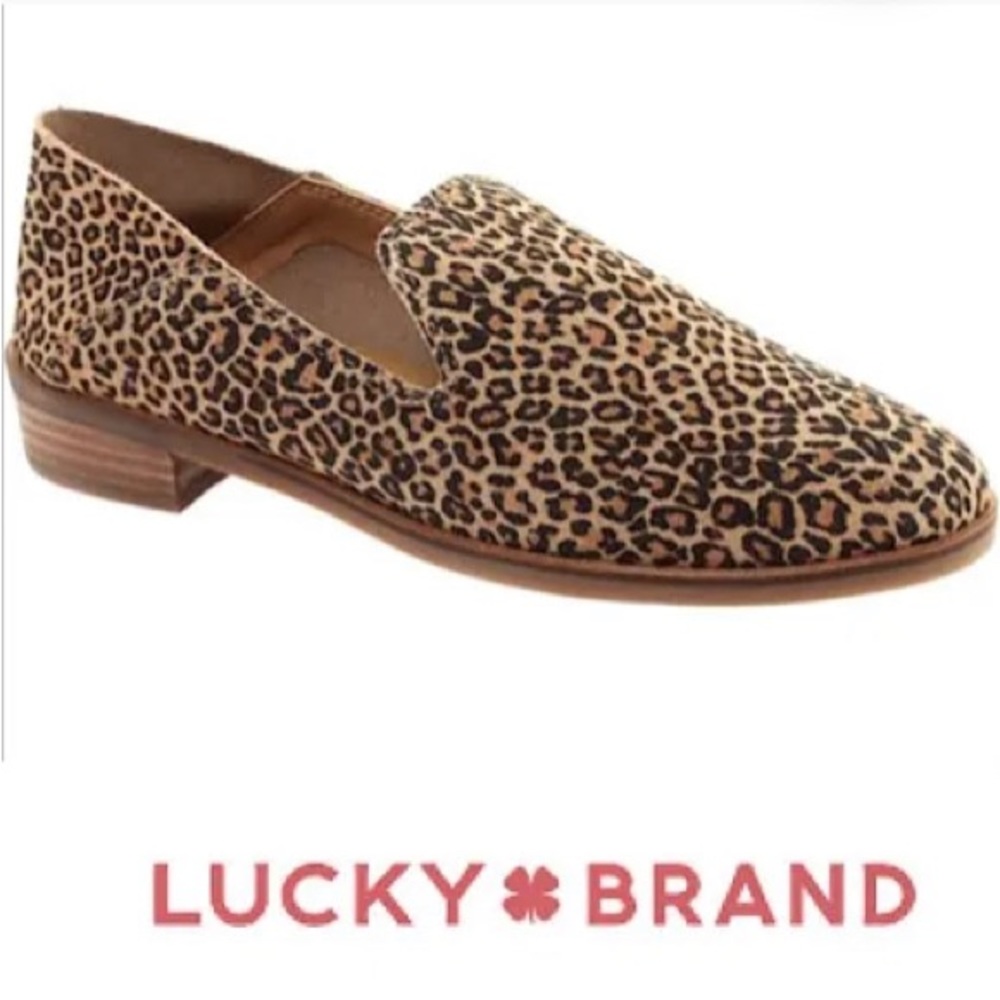 Lucky Brand, Cheetah Leather Loafers